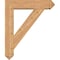 Ekena Millwork Traditional Arts and Crafts Smooth Bracket w/ Offset Brace, Western Red Cedar, 7 1/2"W x 32"D x 38"H BKT0806X32X38TRA03SWR - alternate 2